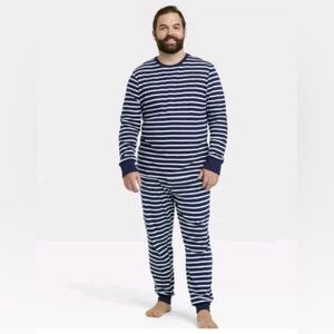 Mens Family Sleepwear Set From Target So Navy White Stripe Size 3XL